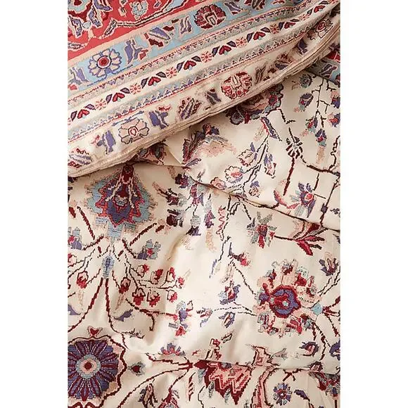 Urban Outfitters Mazakeen Rug Print Duvet + Shams - Queen - Picture 4 of 7